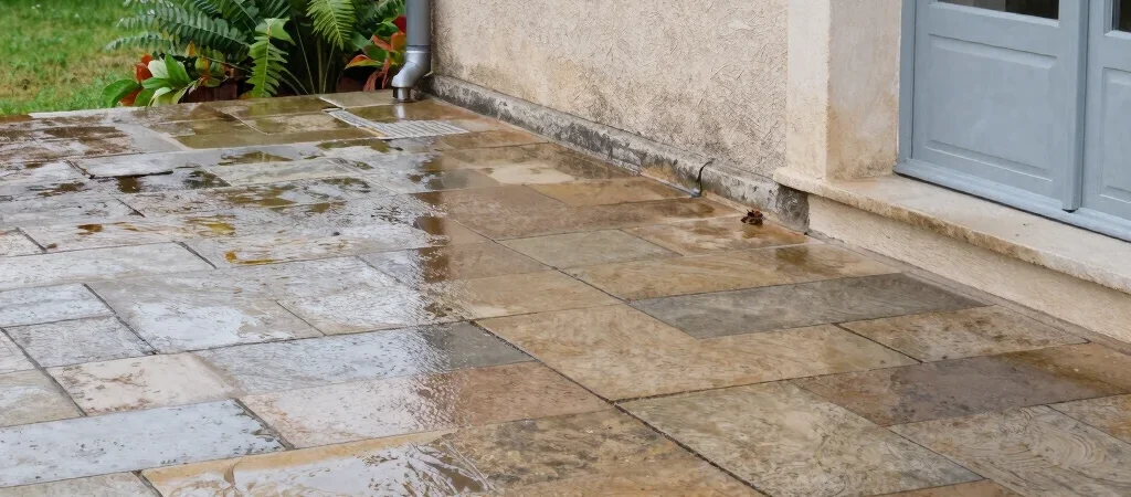 Une terrasse durable commence par l’écoulement de l’eau